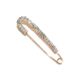 Simple rhinestone large pin buckle pin Korean clothing accessories sweater accessories men and women clothes cardigan jacket brooch_ipsvogv.com