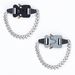 Trendy Hip-Hop Thick Chain Metal Lock Cool High Street Motorcycle Style Functional Buckle Bracelet For Men_ipsvogv.com