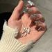 Ribbon Matte Bow Necklace For Women, Unique Design, Fashionable Ins Style, Elegant And Sweet Clavicle Chain_ipsvogv.com