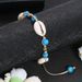 New Summer Necklace Ankle Set Natural Turquoise Shell Bracelet_ipsvogv.com