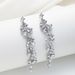 Minimalist Korean style tassel set with zircon wheat ears, niche design earrings, personalized full diamond earrings_ipsvogv.com