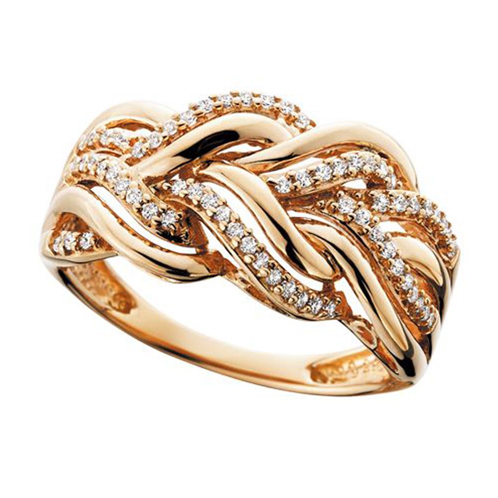 Cao Shi's Multi-layer Winding Creative Hollow Metal Geometric Fried Dough Twists Ring For Men And Women_ipsvogv.com