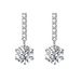 S Pure Silver New Mosang Stone Women's Tassel Six Claw as a Gift for Girlfriend's Temperament Minimalist Earrings_ipsvogv.com