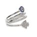 Fashion Trend New Palm Eye Zircon Ring Hip Hop Micro Inlaid Zircon Women's Ring_ipsvogv.com