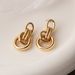 Australian niche personalized copper plated true gold geometric for female INS internet celebrity style versatile_ipsvogv.com