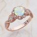 Aubao Jewelry Couple Fashion Hand Ornament Opal Ring Female_ipsvogv.com