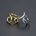 Unisex Jewelry Fashion Trendy Ins Style Double Layer Open Ring For Men And Women Gold And Silver Hand Jewelry Ring Adjustable Design_ipsvogv.com