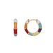Sweet Cool Lifebuoy Color Drop Glue Earrings Female Simple Versatile Style Copper Ear Buckle_ipsvogv.com