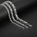 Hip-hop Punk Solid Color Stainless Steel Patchwork Men's Layered Necklaces_ipsvogv.com