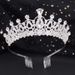 Crystal Diamond Bridal Wedding Evening Party Headdress Wedding Headband Hair Accessories Performance Head Crown Car Show Crown_ipsvogv.com