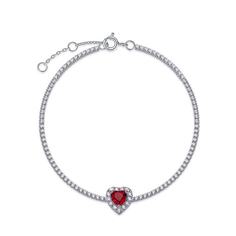 light Luxury Fashion Love Cultivated Emerald Bracelet Female S925 Silver Inlaid Cultivated Colored Gemstone Hand Jewelry Customization_ipsvogv.com