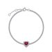 light Luxury Fashion Love Cultivated Emerald Bracelet Female S925 Silver Inlaid Cultivated Colored Gemstone Hand Jewelry Customization_ipsvogv.com