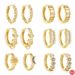 Women's Jewelry S925 Sterling Silver Simple Classic Diamond Small Round Geometric Earrings_ipsvogv.com