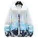 New ultra-thin breathable ice silk summer men's sun protection pattern gradient windbreaker cardigan jacket_ipsvogv.com