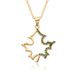 Korean Style Leaf Pendant Necklace - Micro Inlaid Zircon Round Necklace For Women, Simple & Versatile Summer Jewelry, INS Fashion Minimalist Design_ipsvogv.com