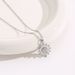 Sunflower necklace, female gold titanium steel flower necklace, sunflower zircon collarbone chain, cool wind pendant_ipsvogv.com