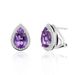 Light Luxury Exquisite Pear Shaped Teardrop Shaped Crystal Earrings Sterling Silver Inlaid Red And Blue Sapphire Earrings Spring And Summer New_ipsvogv.com