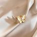 Korean Version Of Fashionable And Minimalist Personality, Versatile Cat's Eye Stone Set With Diamond Opening Ring For_ipsvogv.com