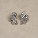 Unisex Spring And Summer INS Retro Gold Plated Titanium Steel Irregular Wing Fold Earrings_ipsvogv.com