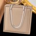 Net Red Same Blade Flat Snake Fried Dough Twists Chain Double Layer Fashion Design Necklace_ipsvogv.com