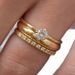 Sanjie Plated Couple Ring Fashion Inlaid Zircon Three Rings Set_ipsvogv.com