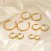 Women’s Jewelry Set Fashion Fashion 20/25/30/40/50mm Simple Plain Hoop Earrings For Women Internet Celebrity INS Hoop Stainless Steel Earrings_ipsvogv.com