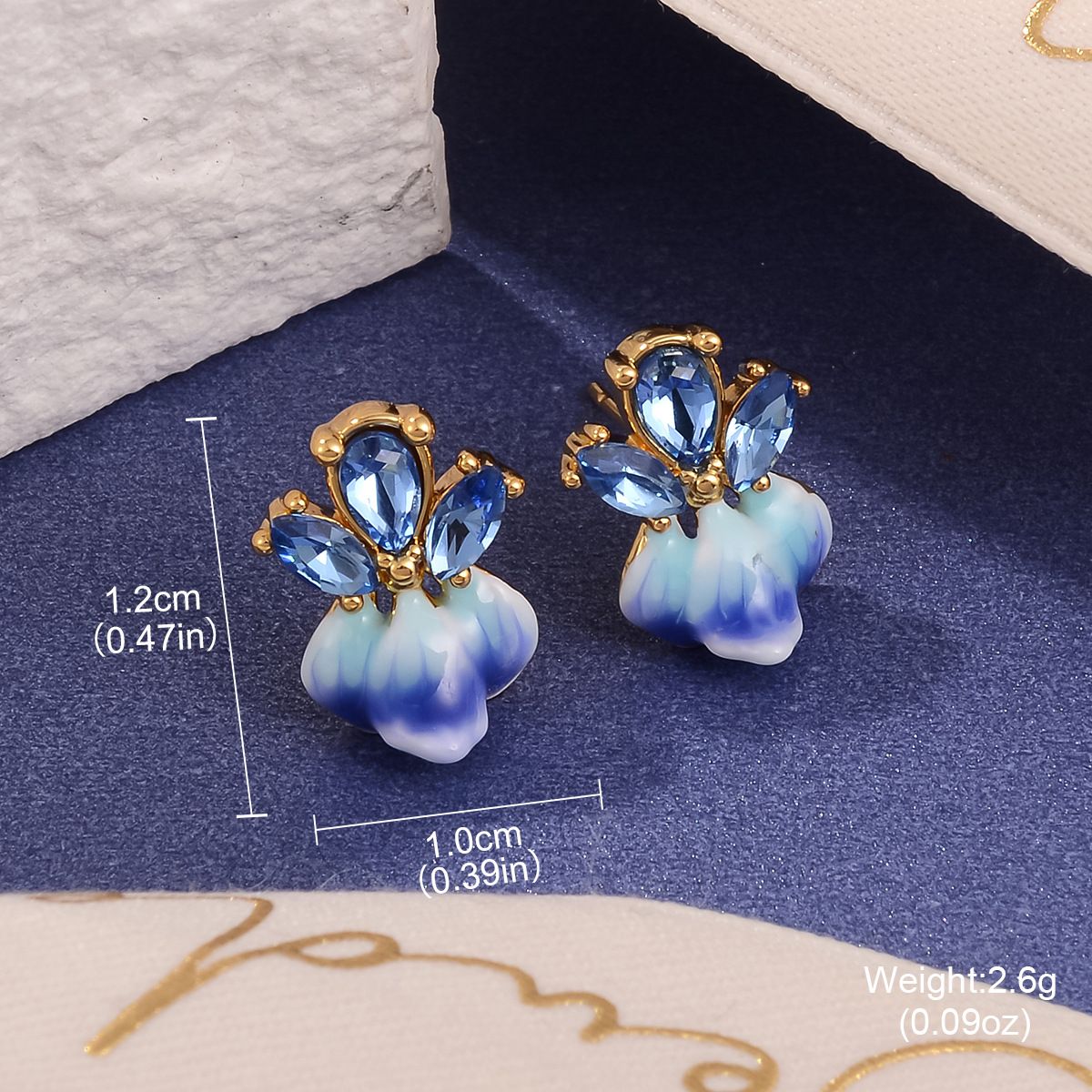 Flower Butterfly Earrings Fashion Earrings High End Color Design Earrings Enamel Color Drop Oil High End Summer New Style Women_ipsvogv.com
