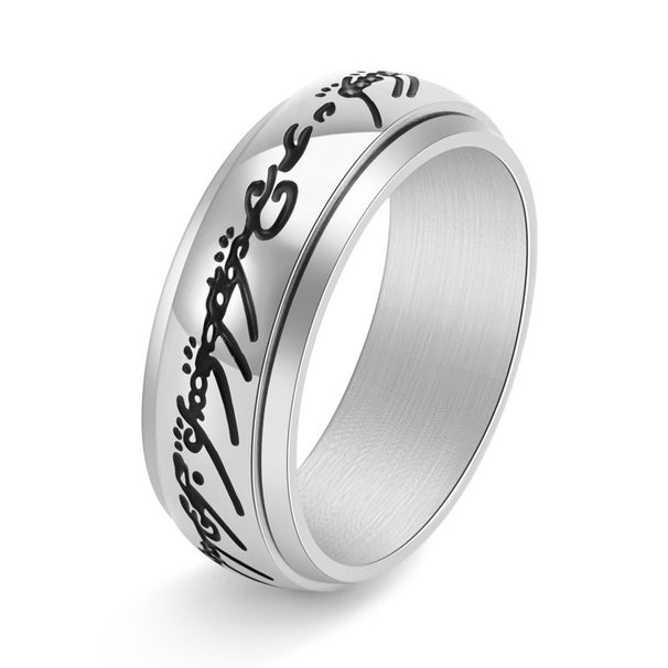 Men's Jewelry Stainless Steel Rings Fashionable And Simple Rotatable Magic Rings Domineering Rings Fashionable Ring Accessories_ipsvogv.com