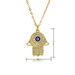New Devil's Eye Oil Drop Necklace Card Micro Inlaid Pendant Necklace Jewelry_ipsvogv.com