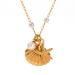 Women's Jewelry Aventurine Shell Conch Necklace Retro Ins Style French Necklace Gold Plated_ipsvogv.com