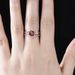 Sanjie Xiyin Jewelry Rose Gold Three Piece Set Ring Red Handpiece_ipsvogv.com