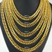 90cm 80cm 70cm 60cm 50cm Length Solid Men's Vacuum Plating Cuban Curb Chain Necklace_ipsvogv.com