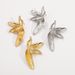 E13112ZA New Product Three Dimensional Alloy Large Earrings, Light Luxury Heavy Industry Symmetrical Flower Earrings_ipsvogv.com
