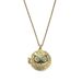 Personalized Ancient Gold Round Owl Carved Pendant, Necklace, And Necklace Ornament_ipsvogv.com