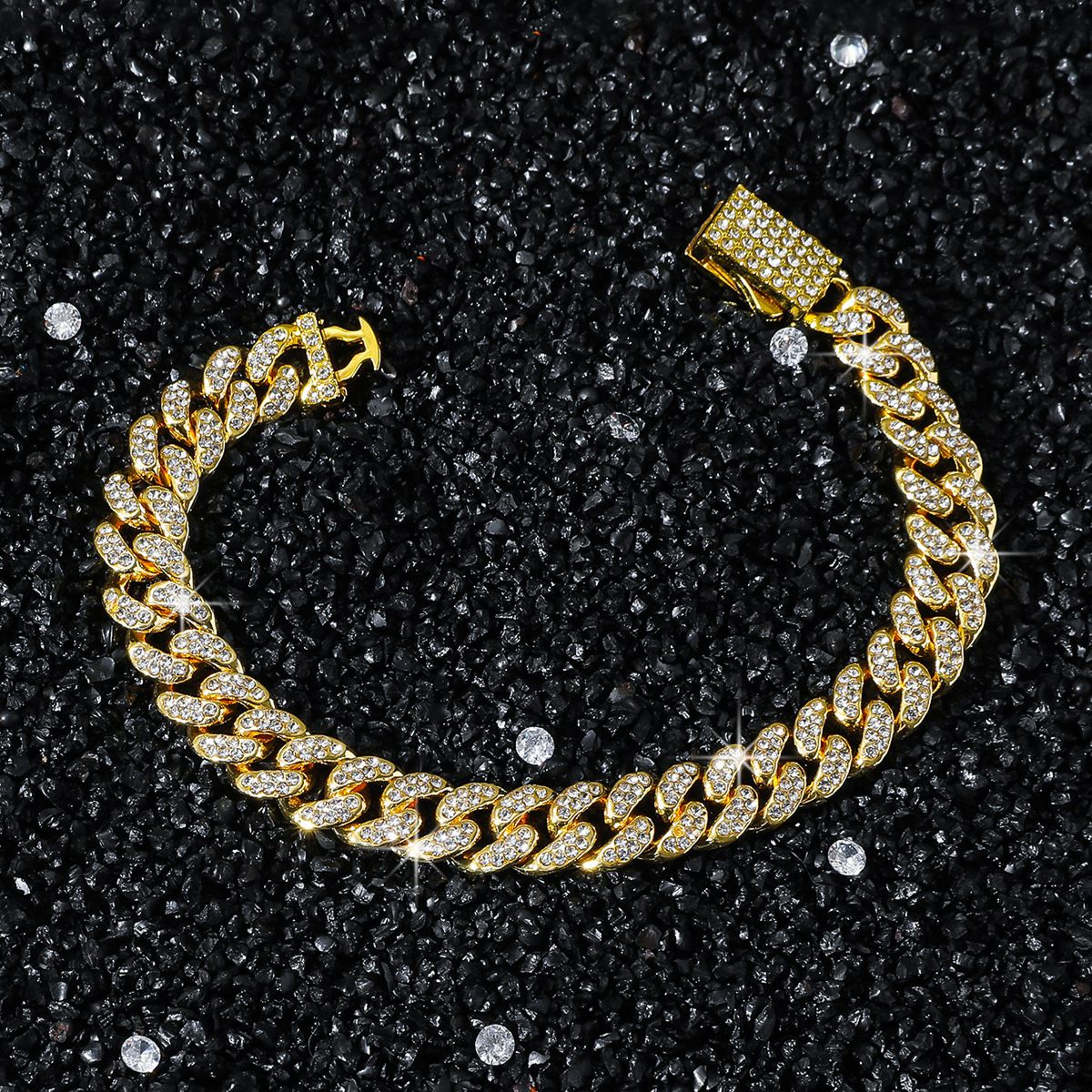 Men's 10mm wide classic little dragon beard splicing street hip-hop style chain necklace_ipsvogv.com