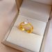 【 Real Gold Plating 】 Open Ring Twisted Crossed Personalized Index Finger Ring, Net Red, Same Sty, Simp and Cold_ipsvogv.com