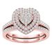 Sanjie Love Fashion Two Piece With Diamond Set Halo Ring_ipsvogv.com