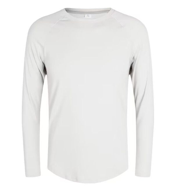 Men's Clothing Long-Sleeved Sports T-Shirt Cotton Training Suit Casual Thin Top Running Fitness Bottom_ipsvogv.com