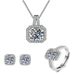 S Silver Bag Diamond Ring For Women's Han 1 Carat Set Mosang Stone Collar Chain Live Broadcast_ipsvogv.com