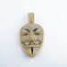 Hot-selling Guy Fawkes Mask V-word Vendetta Male Main Mask Alloy Pendant Full Of Diamonds Cuban Chain_ipsvogv.com