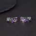 New Design Natural Topaz Earrings S925 Silver Inlaid Garnet Peridot Amethyst Colored Gemstone Earrings_ipsvogv.com