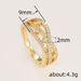 Cao Shi's New with Multi layer Hollow Copper Set Zircon Ring Luxury Creative Design Jewelry_ipsvogv.com