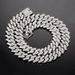 Three Row Cuban High-Quality Bold Large 17mm Full Diamond Hip-Hop Necklace_ipsvogv.com