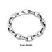 Geometric Square Lock Bracelet For Men, Patchwork Cuban Thick Chain, Simple American Style, Trendy Hip-Hop Niche Ins_ipsvogv.com
