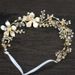Fashion Flower Headdress Handmade Pearl Leaf Headband Accessories Wedding Dress Makeup Simple Hair Accessories_ipsvogv.com