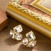 French Style Light Luxury Exquisite Diamond Studded Super Sparkling Crystal Earrings, Women's High-end Feeling, Simple_ipsvogv.com