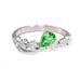 Cao Shi's Light Luxury Leaf with Small, Fresh Micro Inlaid Design Sense Personalized and Unique Vine Water Drop Ring_ipsvogv.com