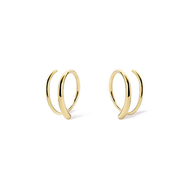 Women's Jewelry Original Design Double Hoop Earrings Light Luxury Niche Design High End Fashion Simple Earrings_ipsvogv.com