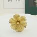 Fashionable Luxurious Hollow Flower Leaf Women's Ring, Waterproof And Adjustable Size, Bride's Wedding, Birthday Party,_ipsvogv.com