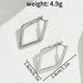 Hot Selling Korean Korean Earrings For Women Simple Geometric Quadrilateral Design Earrings Niche Temperament Earrings_ipsvogv.com